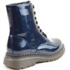 HEAVENLY FEET WOMENS ANKLE BOOT - NAVY PATENT